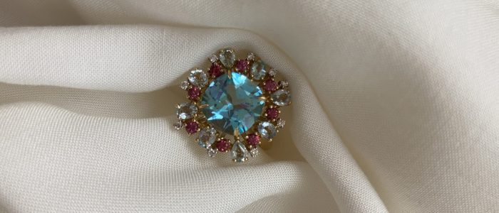 Topaz and Rhodolite Topaz and Rhodolite